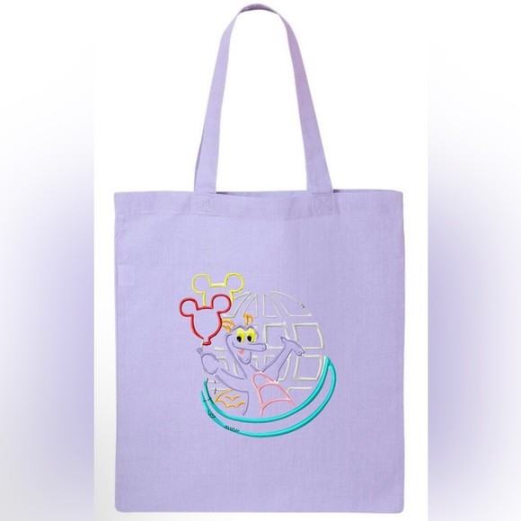 Hand Crafted Handbags - Figment Embroidered canvas tote bag
